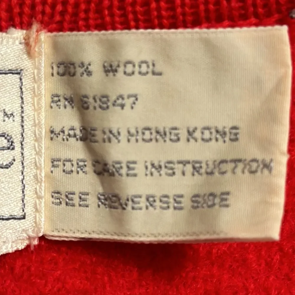 Vintage The eagle’s eye women’s wool button up red jacket size 10